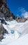 The incredible contrast of steaming volcanic vents and huge glaciers and snow fields on the slopes