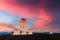 Incredible evening view of Dyrholaey Lighthouse