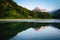 Incredible image of the azure pond Obersee, Swiss alps, Europe