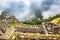 Incredible Inca House in Ancient city of Machu Picchu , Peru. South America