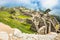 Incredible Inca House in Ancient city of Machu Picchu , Peru. South America