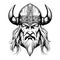 Incredible lovely viking emblem logo vector art