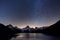 Incredible night view of Bachalpsee lake