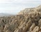 Incredible rock formations and landscape in Cappadocia, Turkey