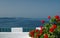 Incredible santorini patio with view