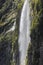 Incredible Stirling Falls with double rainbow, Milford Sound, Fiordland, South Island, New Zealand