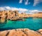 Incredible summer view of popular tourist attraction - Torre Sant`Andrea