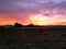 Incredible sunset in the countryside from Portugal