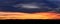 Incredible sunset in the mountains. colors of nature. Sunset panorama on the background of mountains