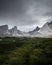 A incredible view of British valley, in Torres del Paine National Park, Chile