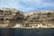 incredible view of the house of Bonifacio in Corsica Island over