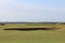 An incredible view of the most famous and historic classic links golf course, the Old Course in St. Andrews, Scotland