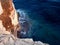 Incredible view from the sea of Sperlonga, Campania, Italy