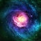 Incredibly beautiful spiral galaxy somewhere in