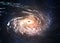 Incredibly beautiful spiral galaxy somewhere in