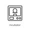 Incubator icon. Trendy modern flat linear vector Incubator icon