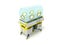 Incubator for premature babies yellow 3d render on white background