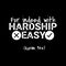 For indeed with hardship easy Muslim Quote and Saying background banner poster