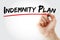 Indemnity plan - insurance company pays a pre-determined percentage of customary charges for a given service, and the insured pays