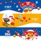 Independence Day Celebration BBQ Banners Set