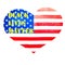 Independence Day Heart shaped american flag #blacklivesmatter protest Social Movements