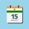 Independence Day India - 15 august, days of year