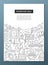 Independence Day - line design brochure poster template A4