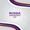 Independence day of Russia. Creative greeting card vector