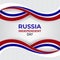 Independence day of Russia. Creative greeting card vector