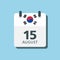 Independence Day Soutn Korea - 15 august days year