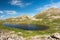 Independence Lake with Geissler Mountain 13,301 feet in High Mountain Valley.