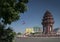Independence monument landmark in central downtown phnom penh city cambodia