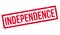 Independence rubber stamp