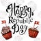 Independence Swiss national day. Hand drawn poster design with lettering. Switzerland republic day greeting card.