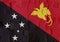 Independent State of Papua New Guinea flag puzzle