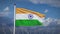India country flag waving with national pride - footage animation