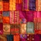 india fabric background patchwork