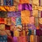 india fabric background patchwork