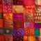 india fabric background patchwork