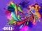 India Festival of Color Happy Holi background