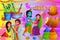 India Festival of Color Happy Holi background