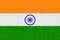 India flag carpet textured, fur or feather pattern, use as a background, the symbol of India country. National Freedom.