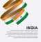 India flag for decorative.Vector background