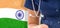 India flag female doctor with stethoscope