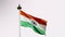 INDIA FLAG FLYING HIGH WITH PRIDE, flag fluttering  india independence day and republic day of india