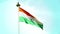 INDIA FLAG FLYING HIGH WITH PRIDE, flag fluttering  india independence day and republic day of india