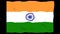 India flag seamless looping 3D rendering Beautiful detailed fabric loop waving