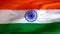 India flag waving in the wind close-up