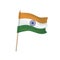 India flag on white background