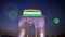 India Gate with fireworks in the Capital City of India - New Delhi